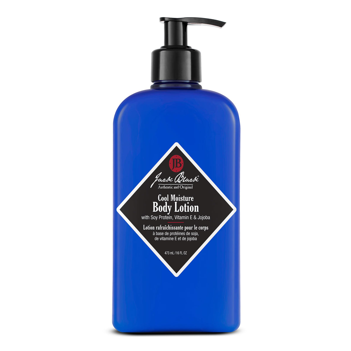 Jack Black Cool Moisture bottle pour demonstrates quick hydration after a shower