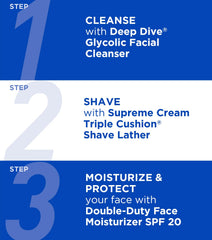Jack Black close-up of cream texture demonstrating dense cushion for smoother razor glide