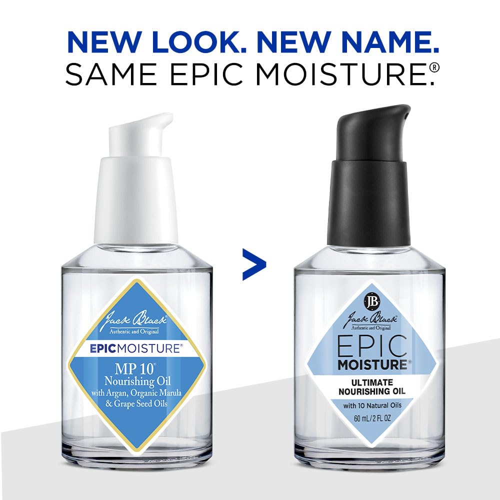 Jack Black Epic Moisture Ultimate Oil nourishes beard for softness and manageability