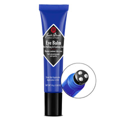 Applying the Eye Balm around the eyes with a stainless-steel rollerball delivers a cooling sensation.