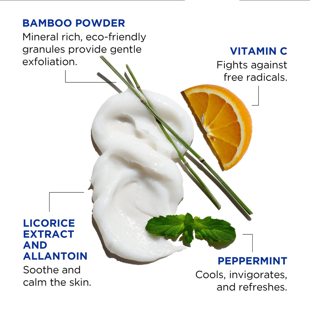 Face Buff con granos exfoliantes microfinos para limpiar poros