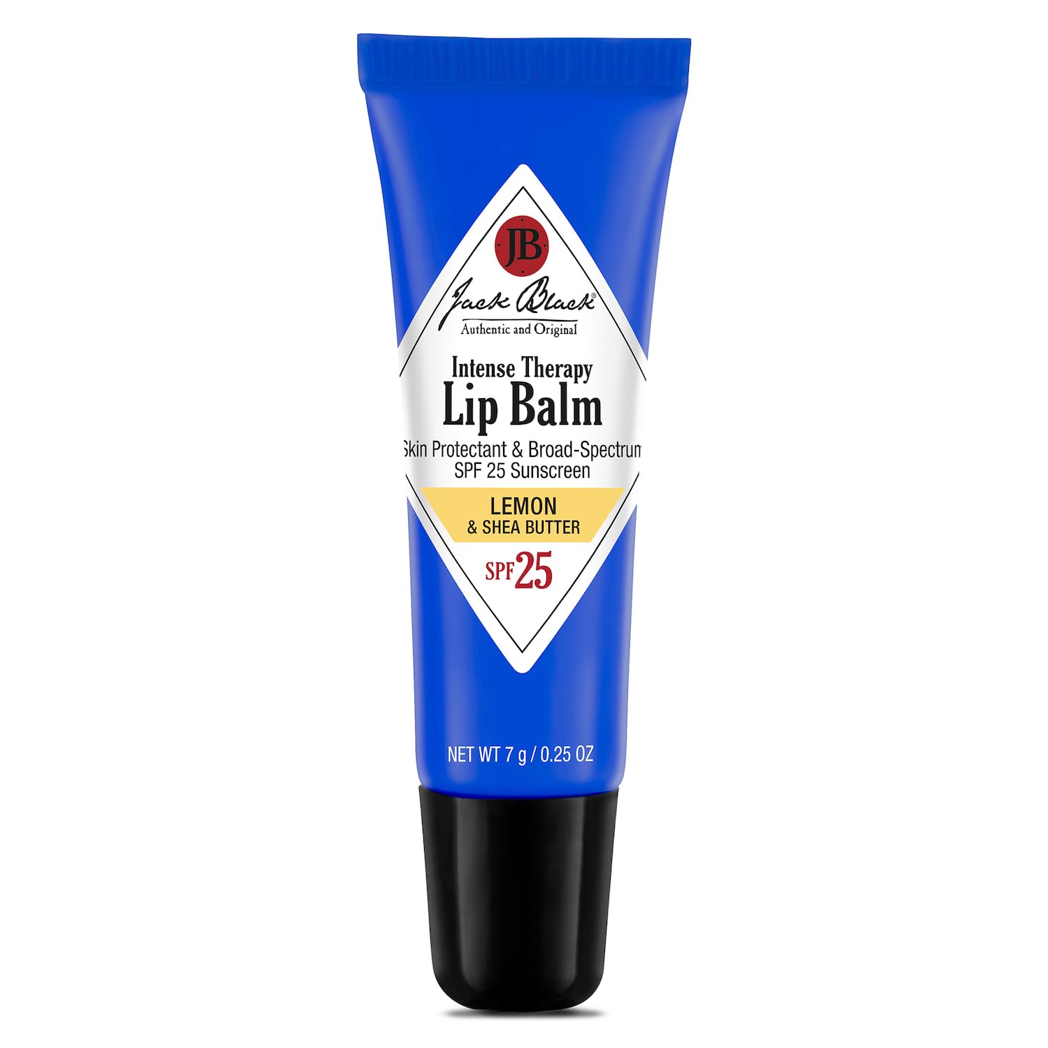 Jack Black Intense Therapy Lip Balm SPF 25 en tubo protegiendo labios de forma inmediata