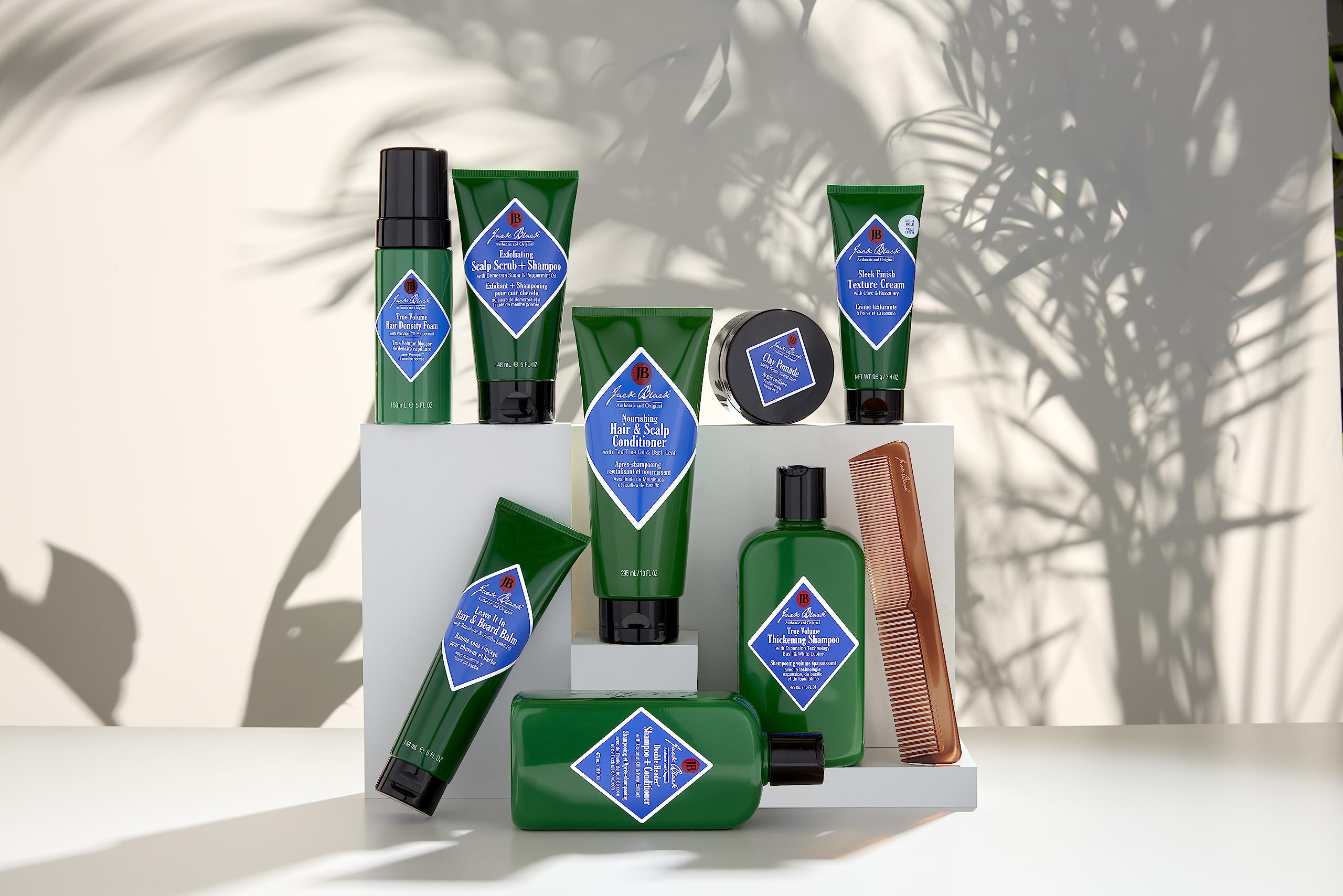 Jack Black Leave It In Balm on hands; no greasy residue.