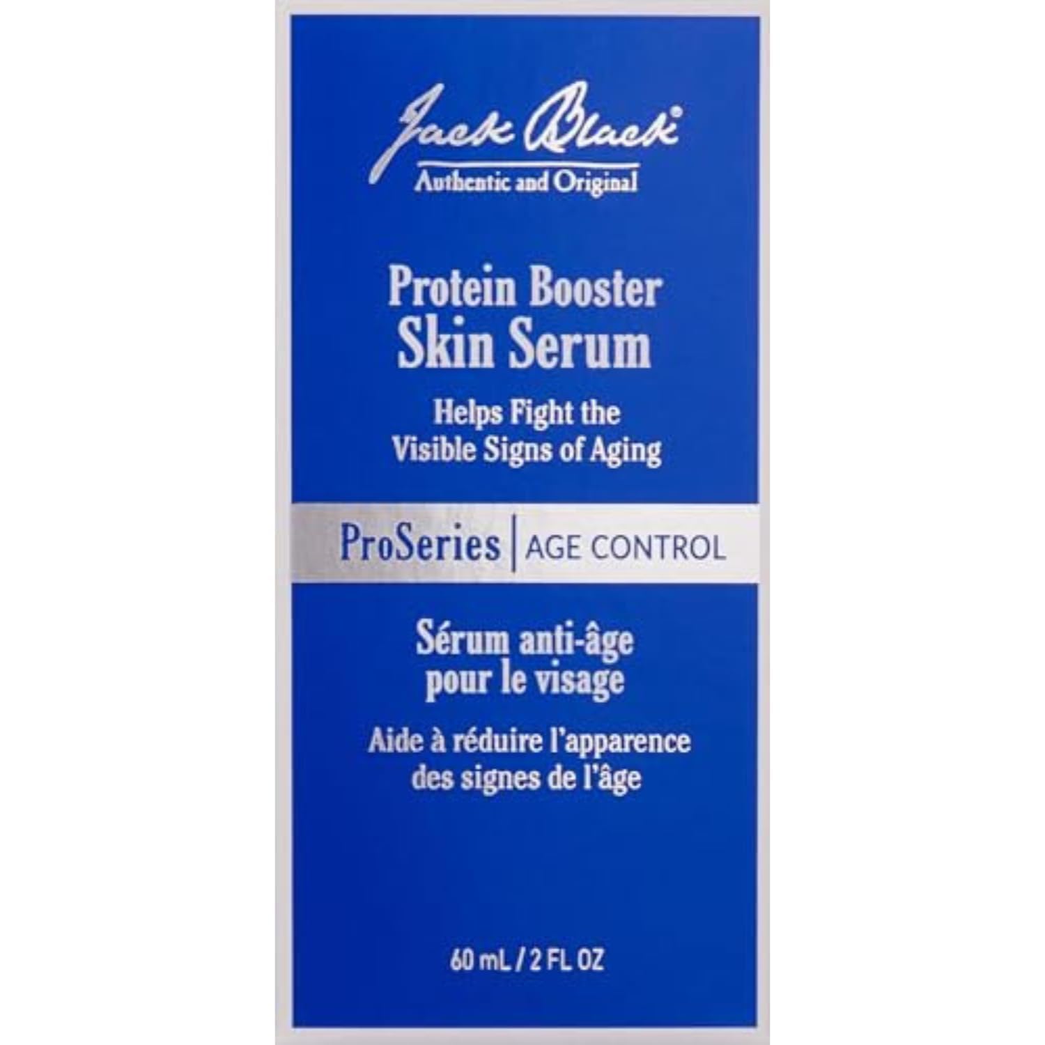 Jack Black Protein Booster Serum is suitable for all skin types shown.