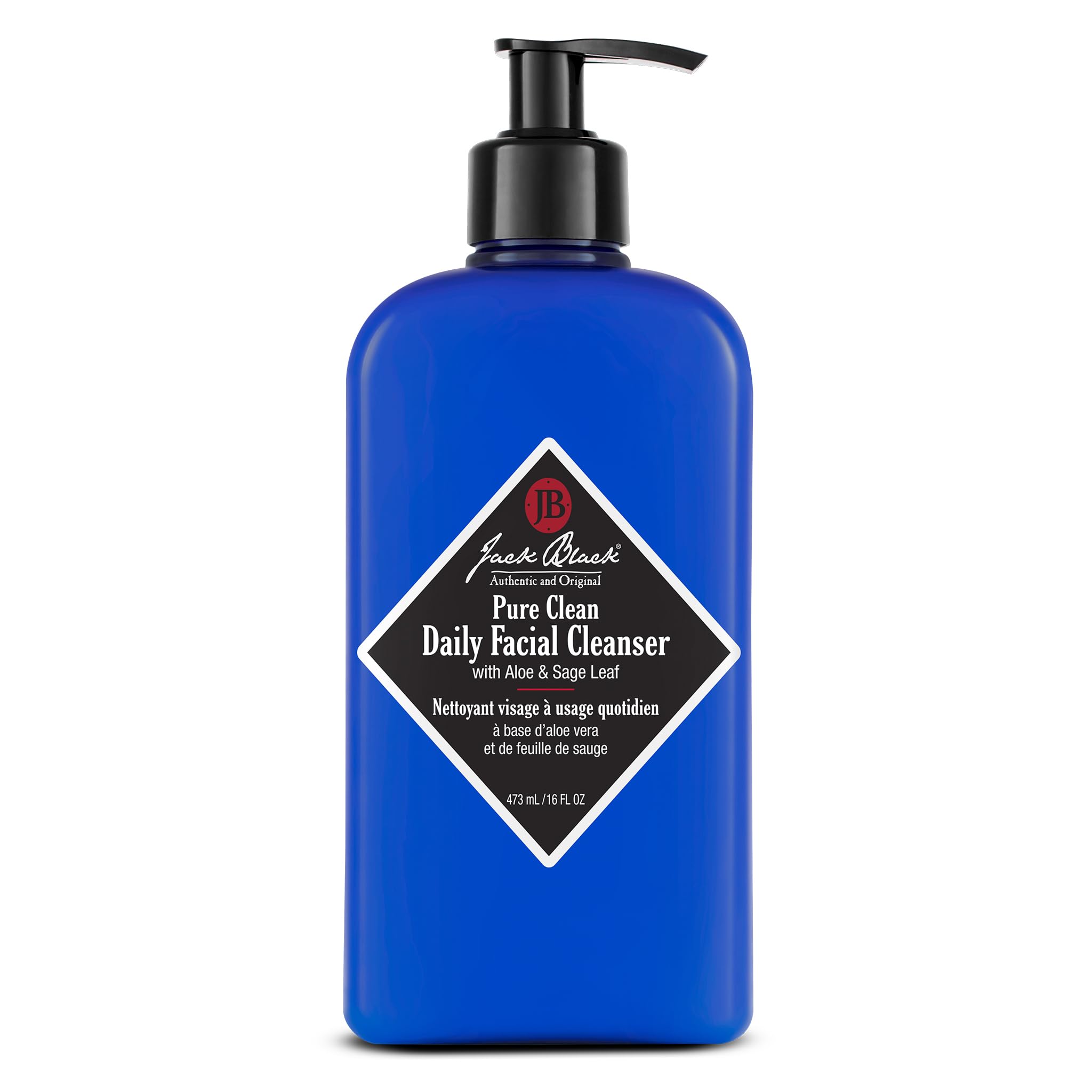 Jack Black Pure Clean Daily Cleanser bottle ready for a smooth shave