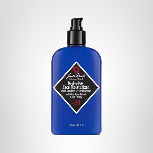 Packaging of Jack Black sunscreen moisturizer emphasizing sun protection