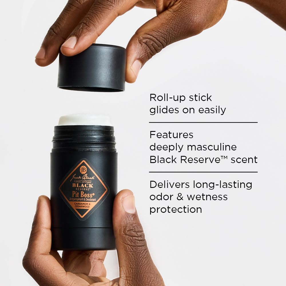Gift-ready two-pack packaging for Jack Black Pit Boss Black Reserve.