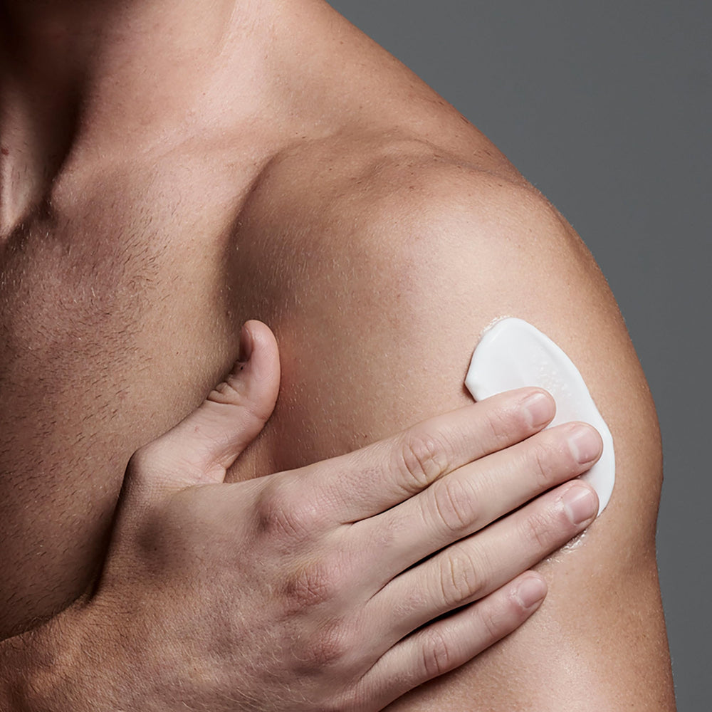 Vitamin E and jojoba ingredients in Jack Black moisturizer nourish the skin