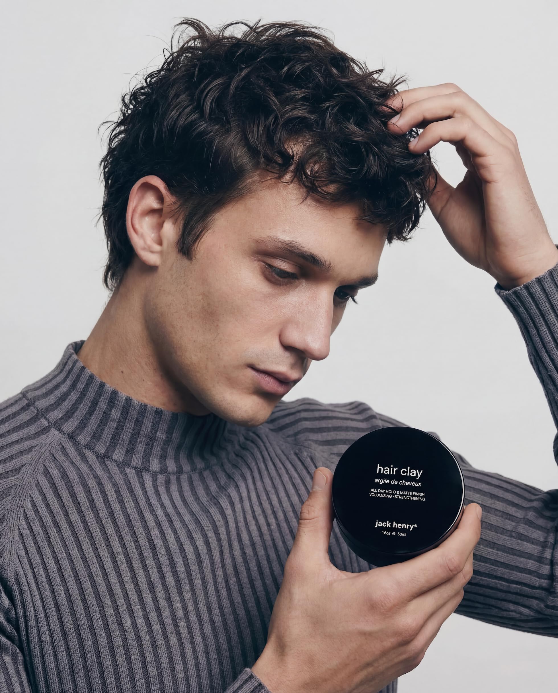 Natural lavender scent from Jack Henry Hair Clay adds subtle freshness.