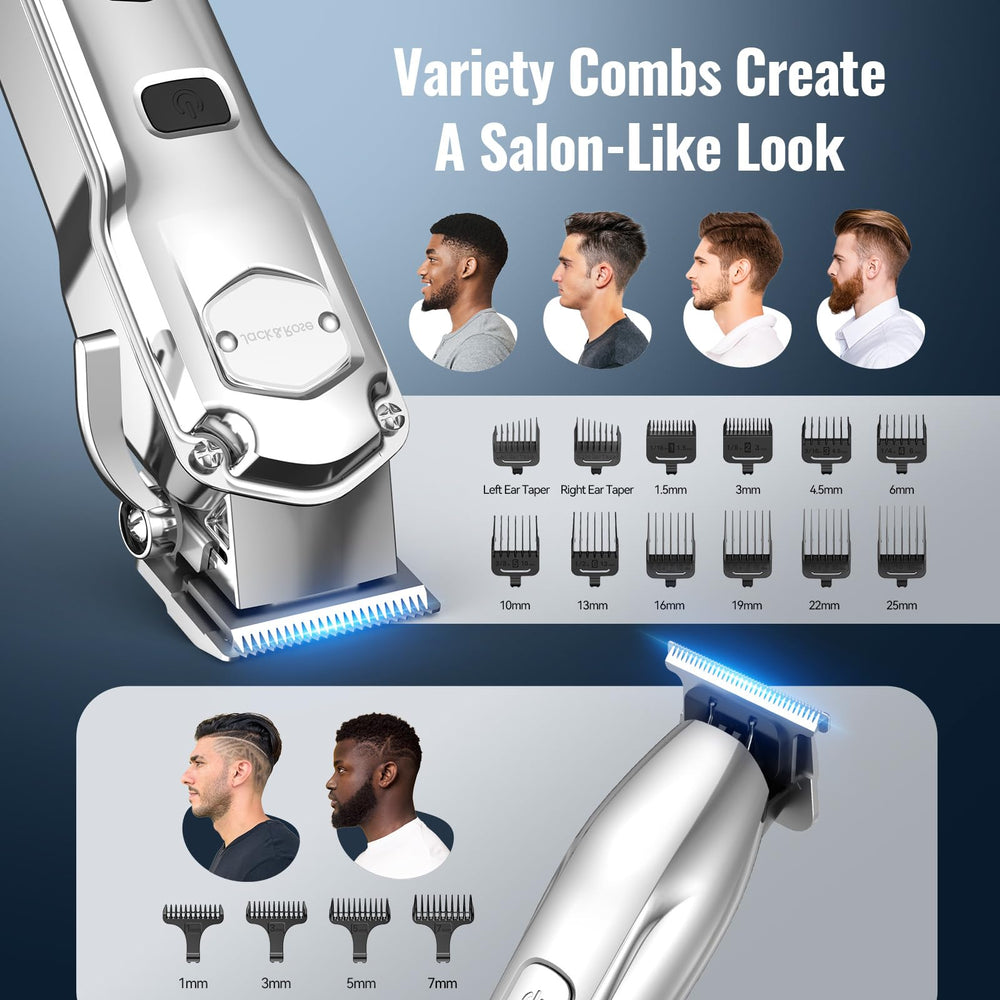Beard trimming and bald head styling with floating blades