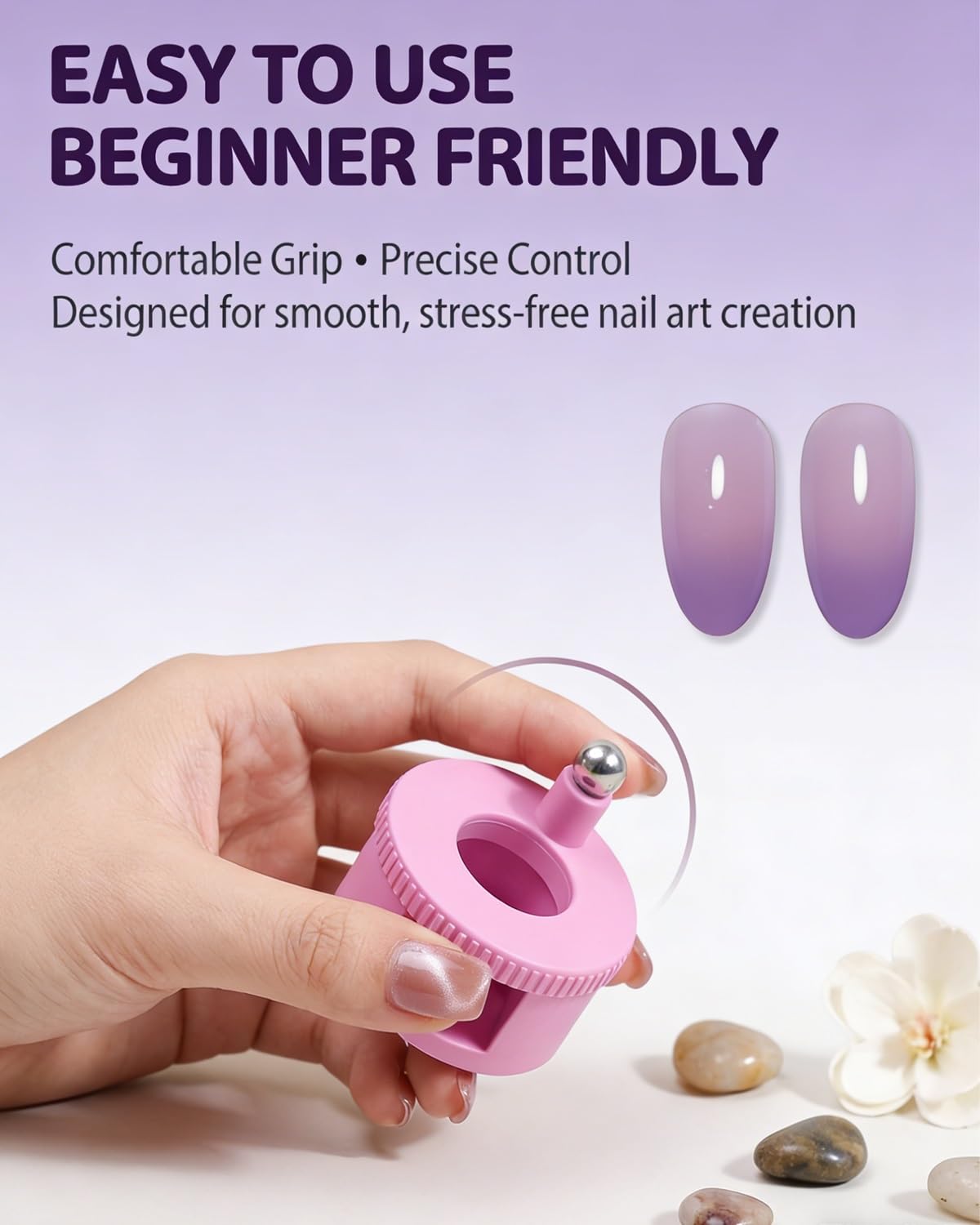 Jacvxn beginner-friendly nail magnet designed for easy activation and consistent results.