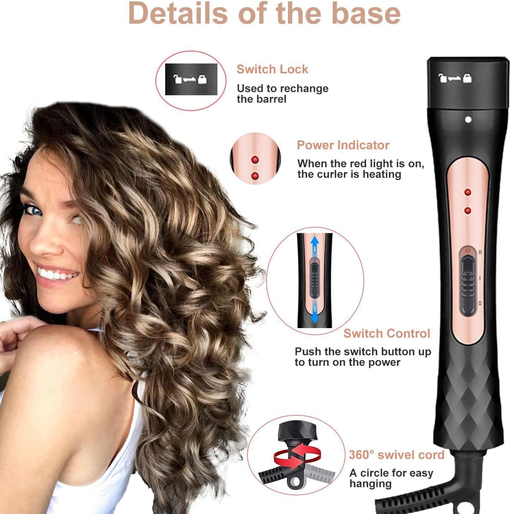 JAETON 19-32mm barrel delivers voluminous, glam waves.