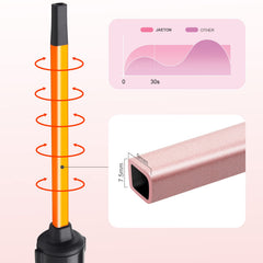 Jaeton digital LCD temperature display helps you choose the right setting for your hair.
