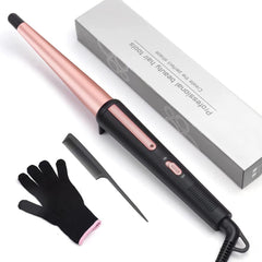 JAETON hair curling wand conical barrel for versatile curls from loose to tight