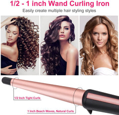 JAETON wand heats quickly with PTC tech in about 60 seconds for quick styling