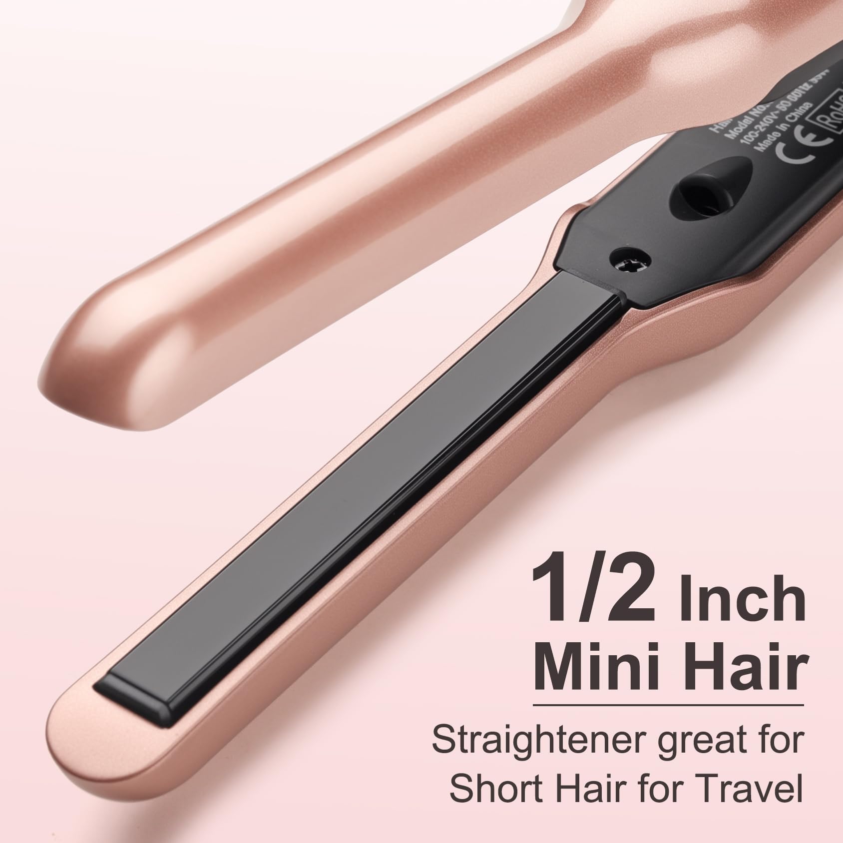 JAETON slim flat iron for edges and bangs styling