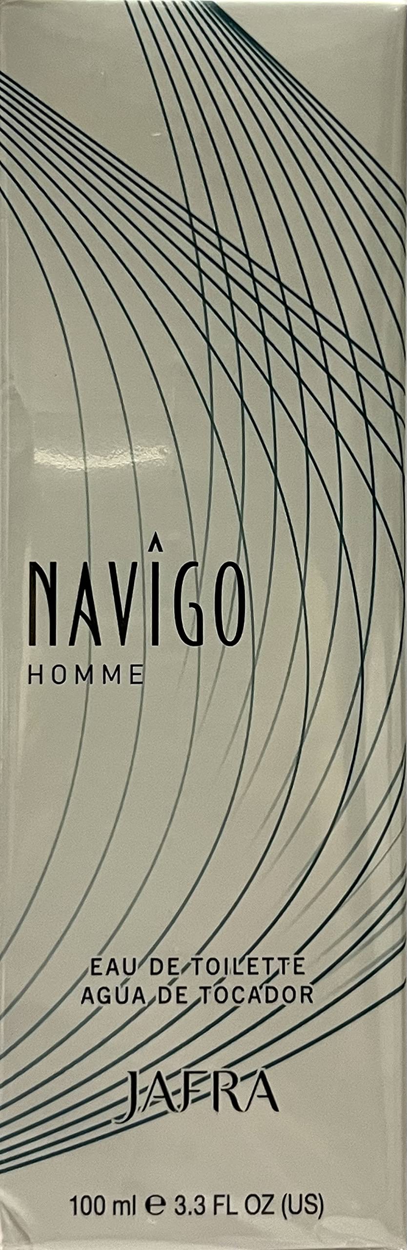 JAFRA Navigo Homme packaging box presents a premium gift-ready feel