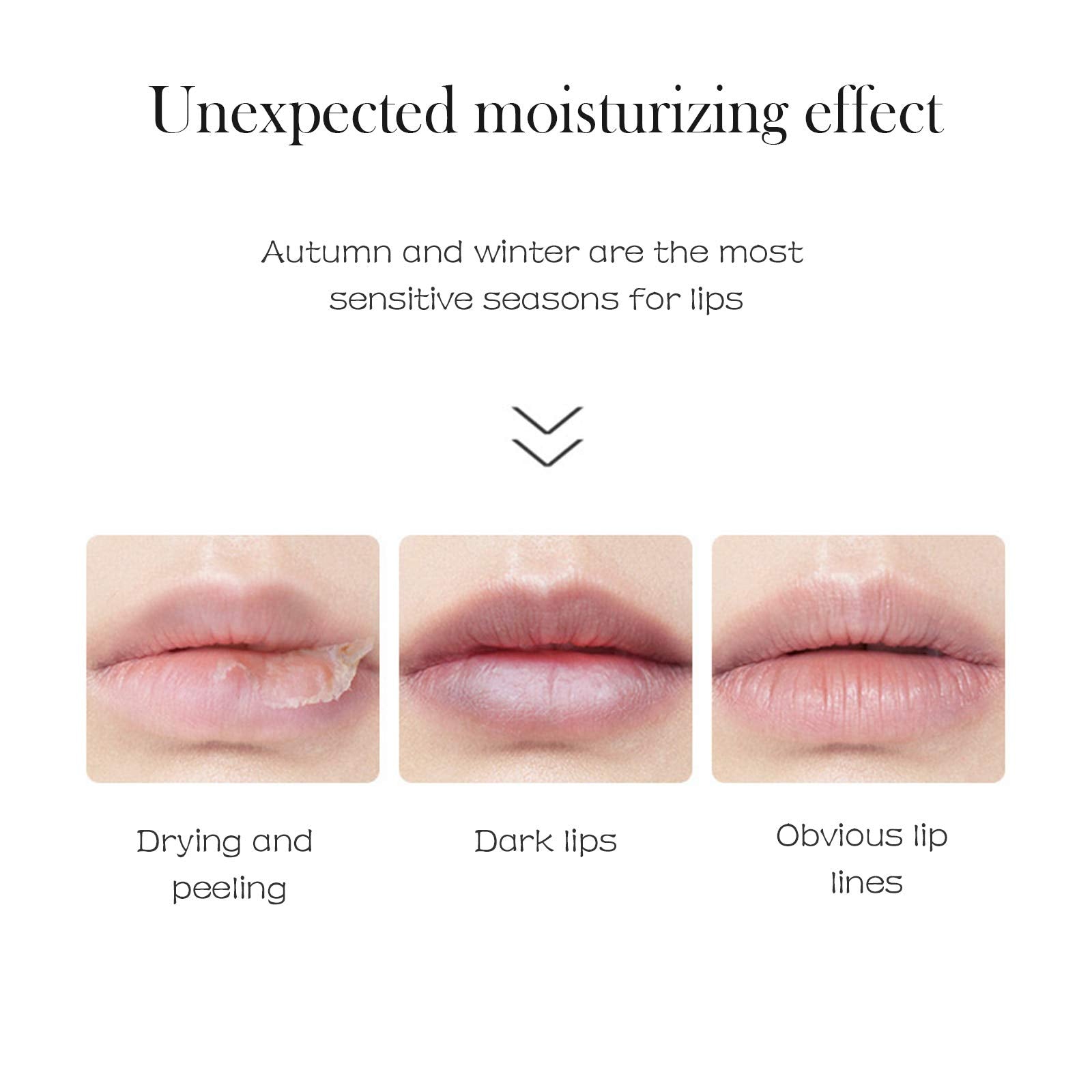 Jakuva after-use lips appear smoother and hydrated.