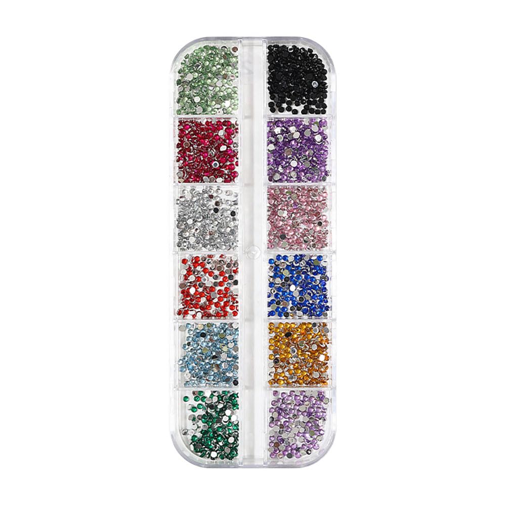Jaliya nail art with rhinestones showing sparkling nails