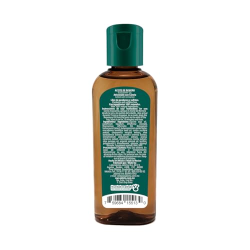 Jaloma Aceite Romero y Canela, fortalecimiento del cabello desde la raíz.