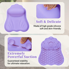 Jalopink tub pillow's strong suction cups stay secure on smooth tub surfaces