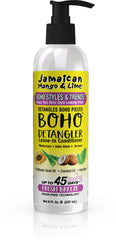 Jamaican Mango and Lime Boho Styles and Trends Detangler spray bottle aids easy braid takedown.