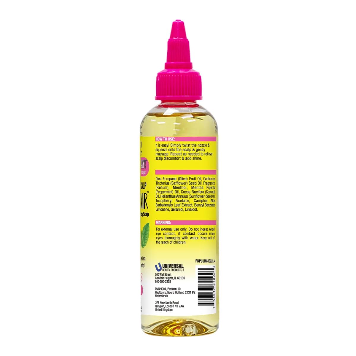 Jamaican Mango and Lime Braids Your Way Elixir hands massage demonstrates scalp soothing use