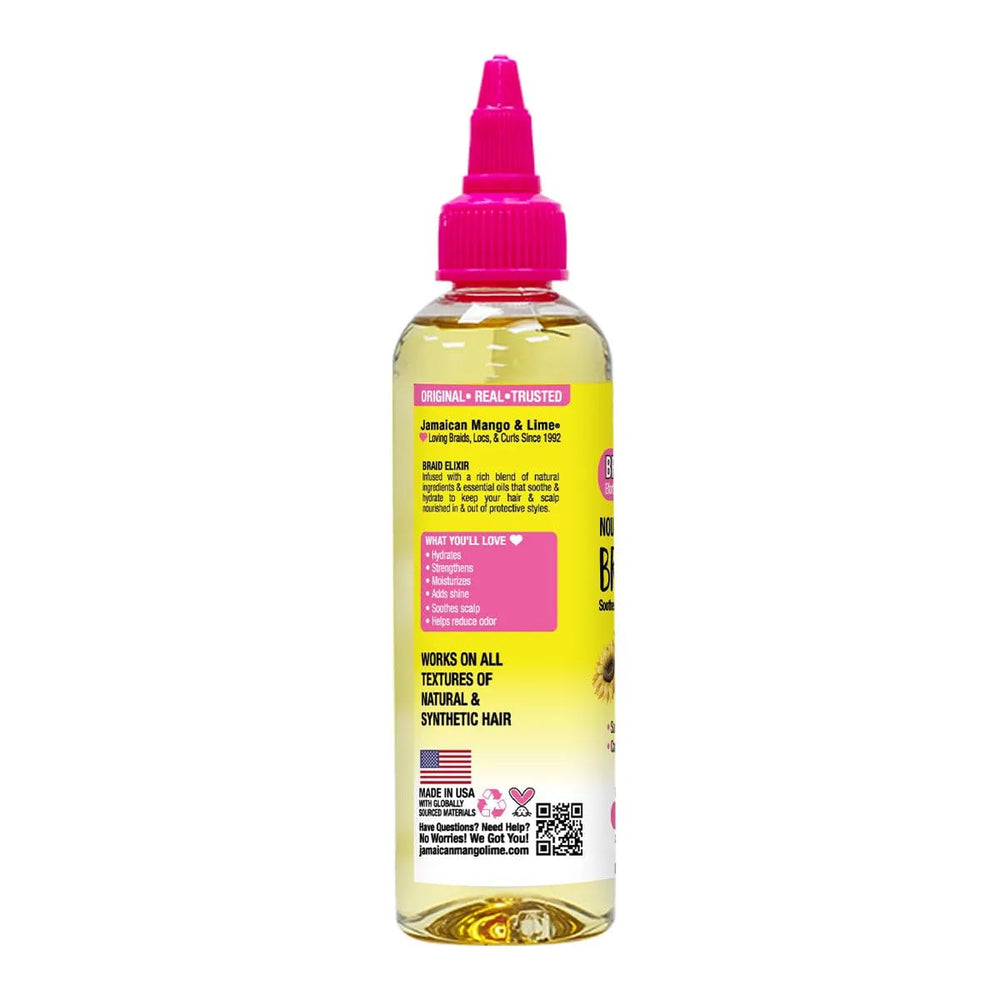 Jamaican Mango and Lime Braids Your Way Elixir scalp-application shows nourishing care under styles