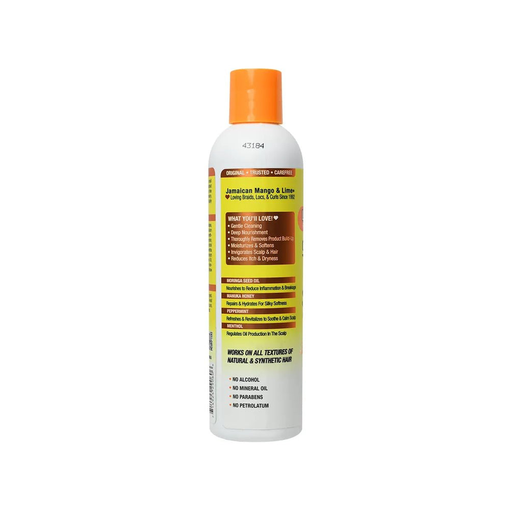 Jamaican Mango & Lime Love Your Locs protective styles application showing clean, balanced hair.