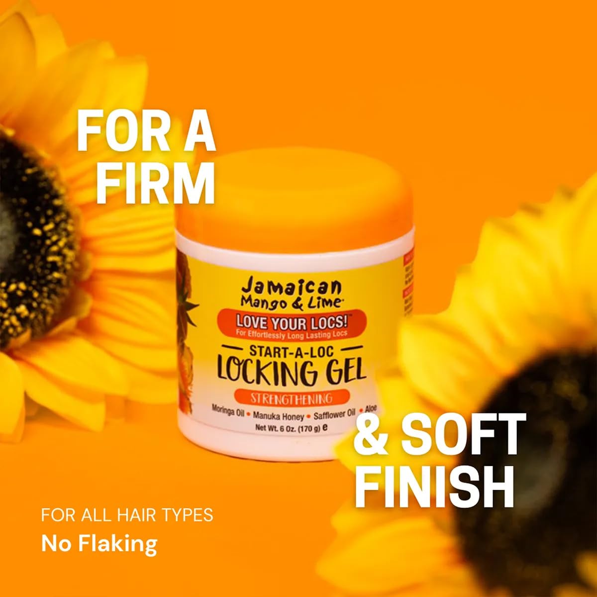 Cuidado suave del cuero cabelludo con Start-A-Loc Gel y humectación.