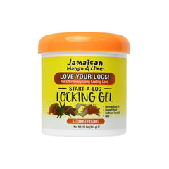 Jamaican Mango y Lime Start-A-Loc Gel empaque, 16 oz, fijación firme sin escamas para locs.