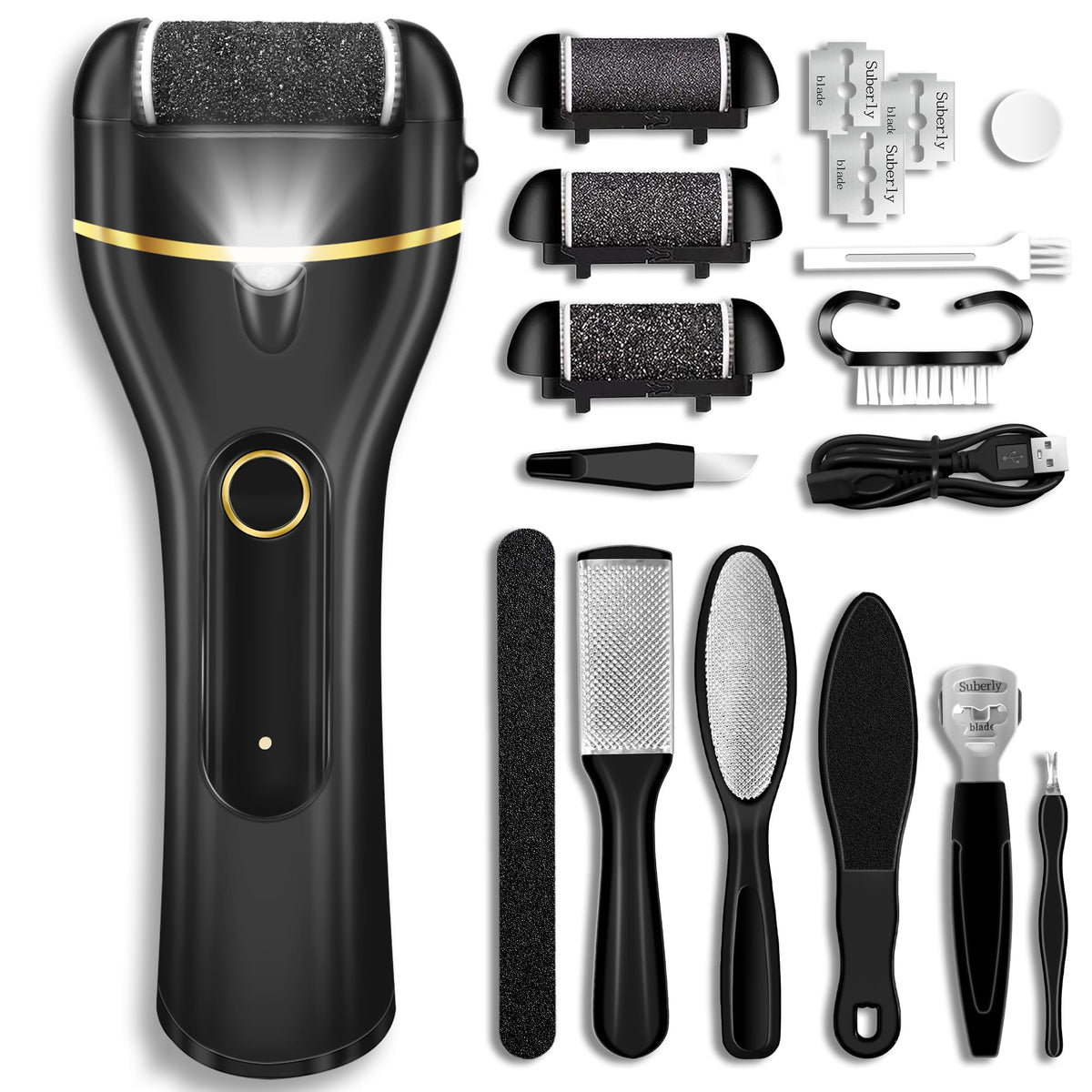 Jamestry Callus Remover kit with full 17-in-1 set for at-home pedicure.