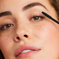 Jane Iredale Lash Fixation mascara brush demonstrates precise application and lash separation