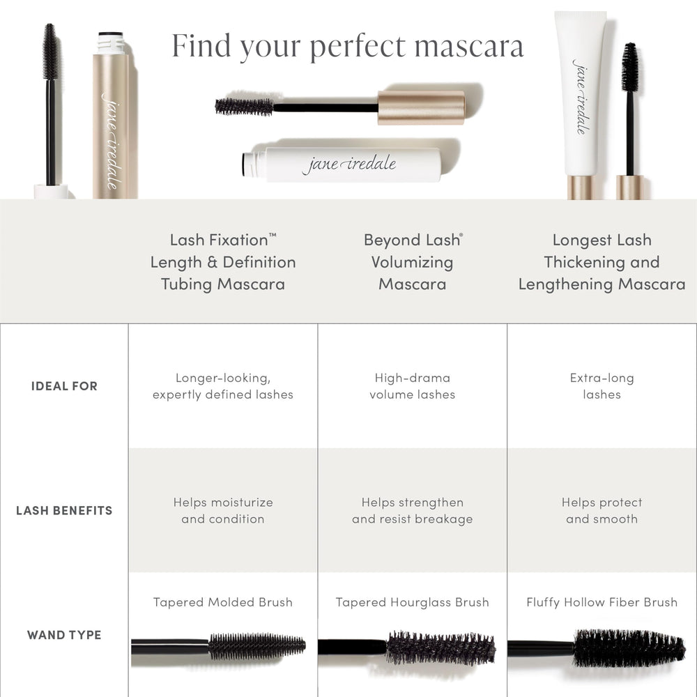 Lifts and curls for visibly longer-looking lashes with Jane Iredale Lash Fixation