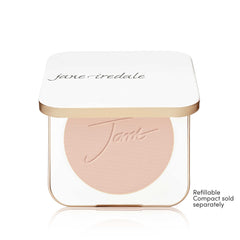 Jane Iredale PurePressed Base Refill SPF note on bottle indicating protection.