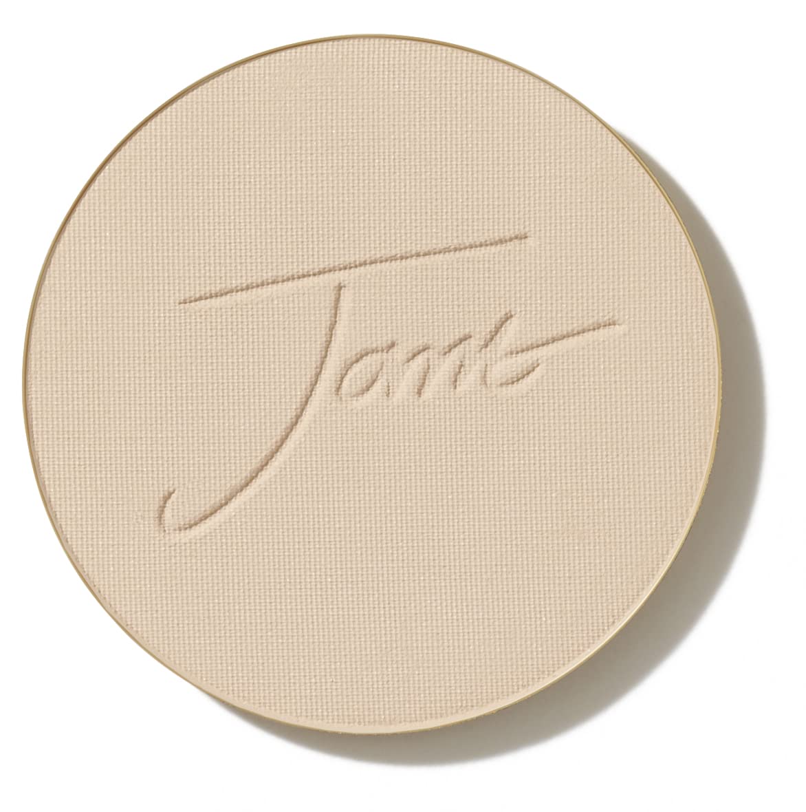 Jane Iredale PurePressed Base Refill packaging, refillable and travel-friendly.