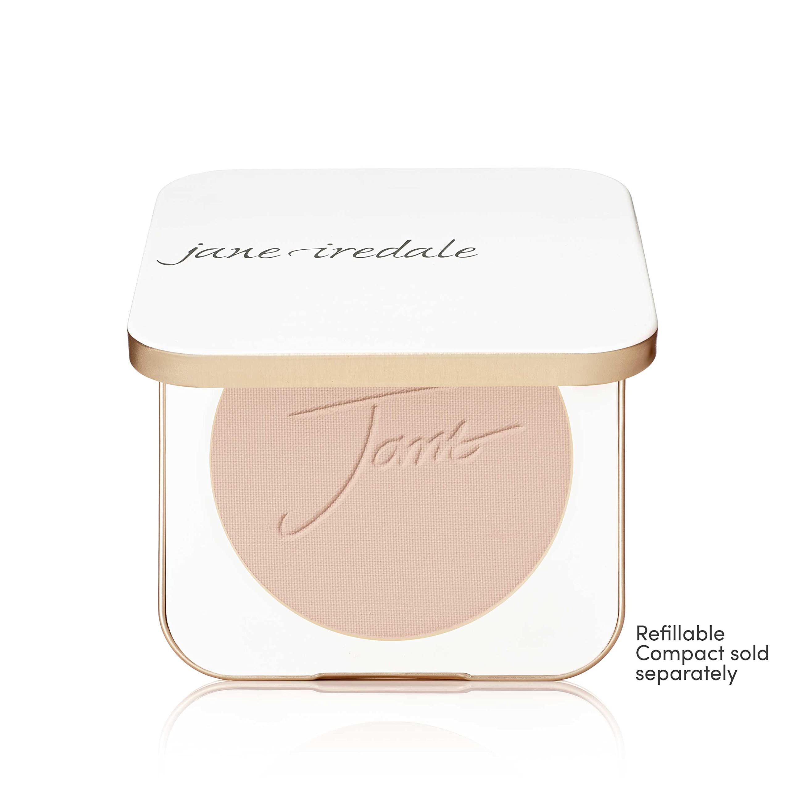 Jane Iredale PurePressed Base refill SPF 20 provides mineral protection outdoors.