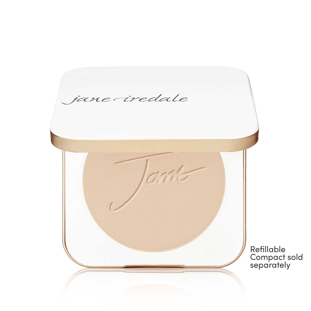Jane Iredale PurePressed Base swatch shade on skin for match.