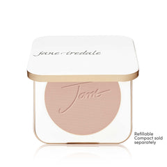 Jane Iredale PurePressed Base Swatches tan, showing medium coverage option