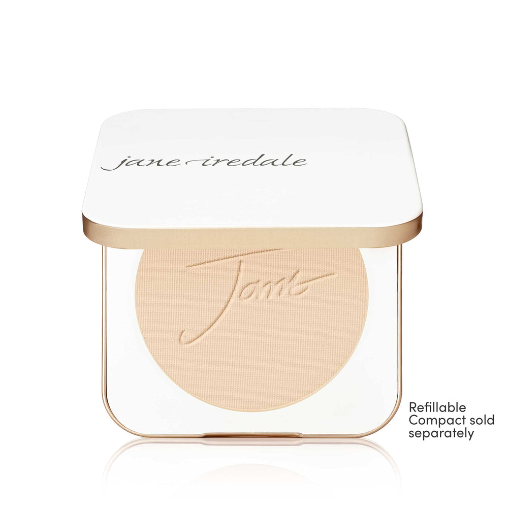 Jane Iredale PurePressed Base Refill Warm Silk water resistance up to 40 minutes.