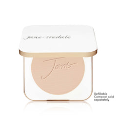 Jane Iredale PurePressed Base application yields a second-skin finish.