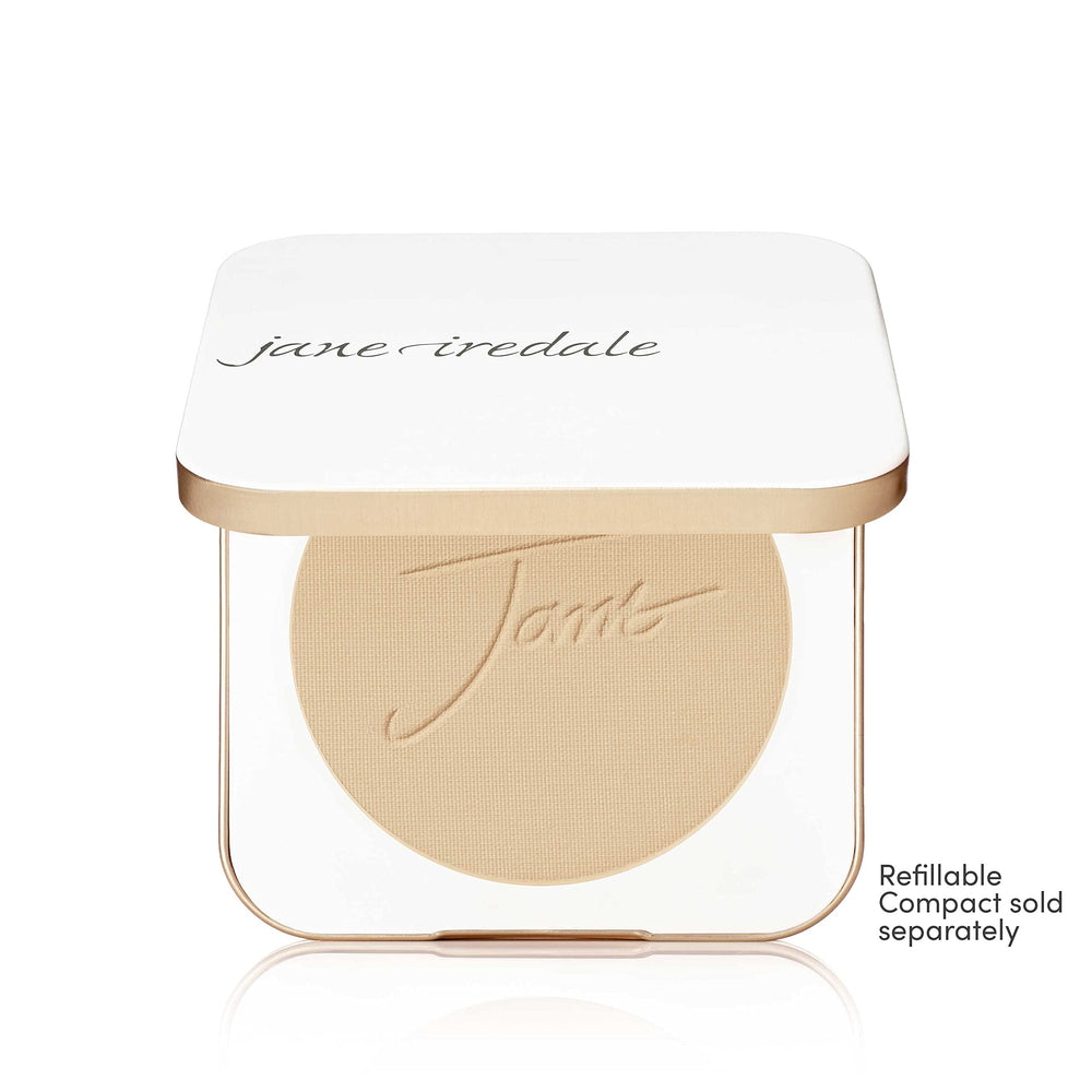 Jane Iredale PurePressed Base SPF coverage on skin.