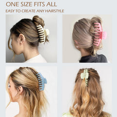 JANFUN pinzas pelo tres estilos colores, combinación versátil para looks variados