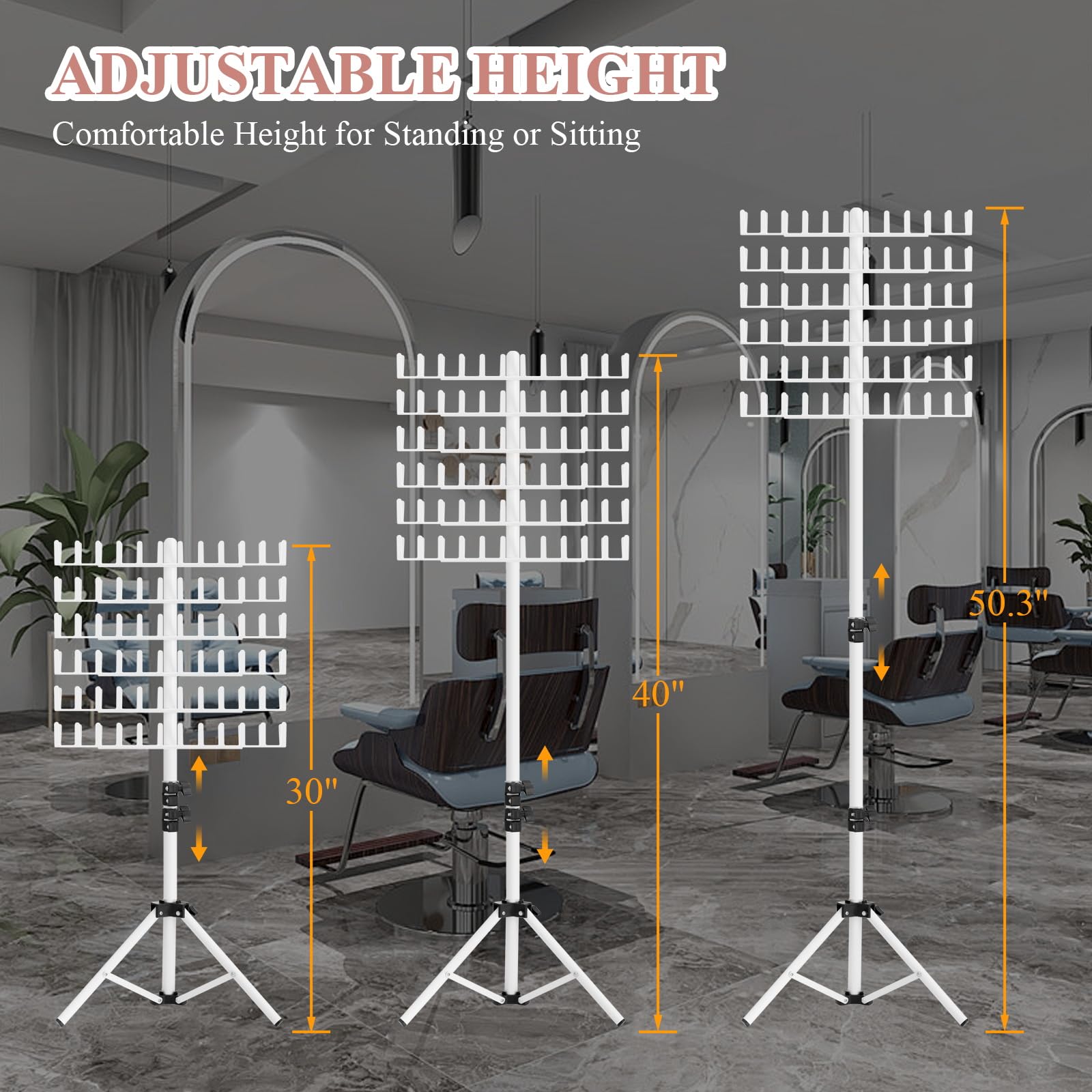 JANMPASK collapsible triangle base provides stable support during braiding sessions