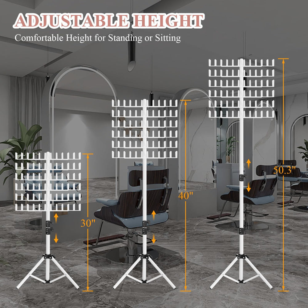 JANMPASK collapsible triangle base provides stable support during braiding sessions