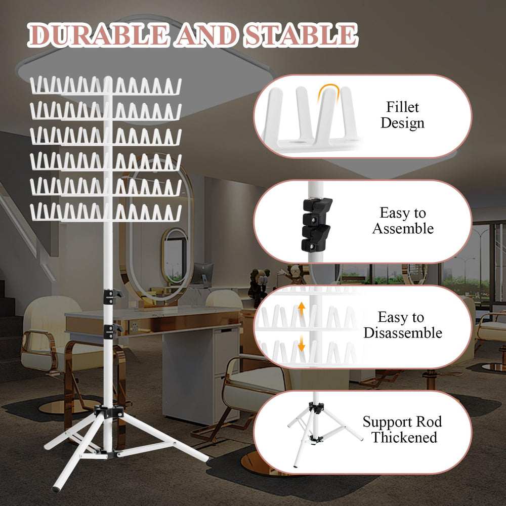 JANMPASK detachable braiding racks offer flexible setup for various hair types