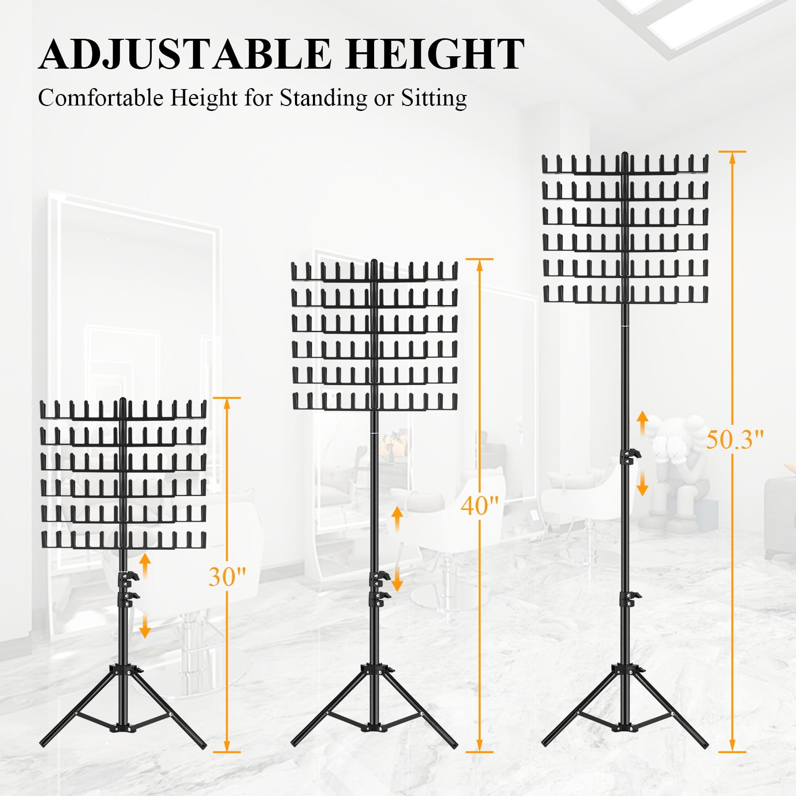 JANMPASK detachable racks enable quick reconfiguration for different hair types.