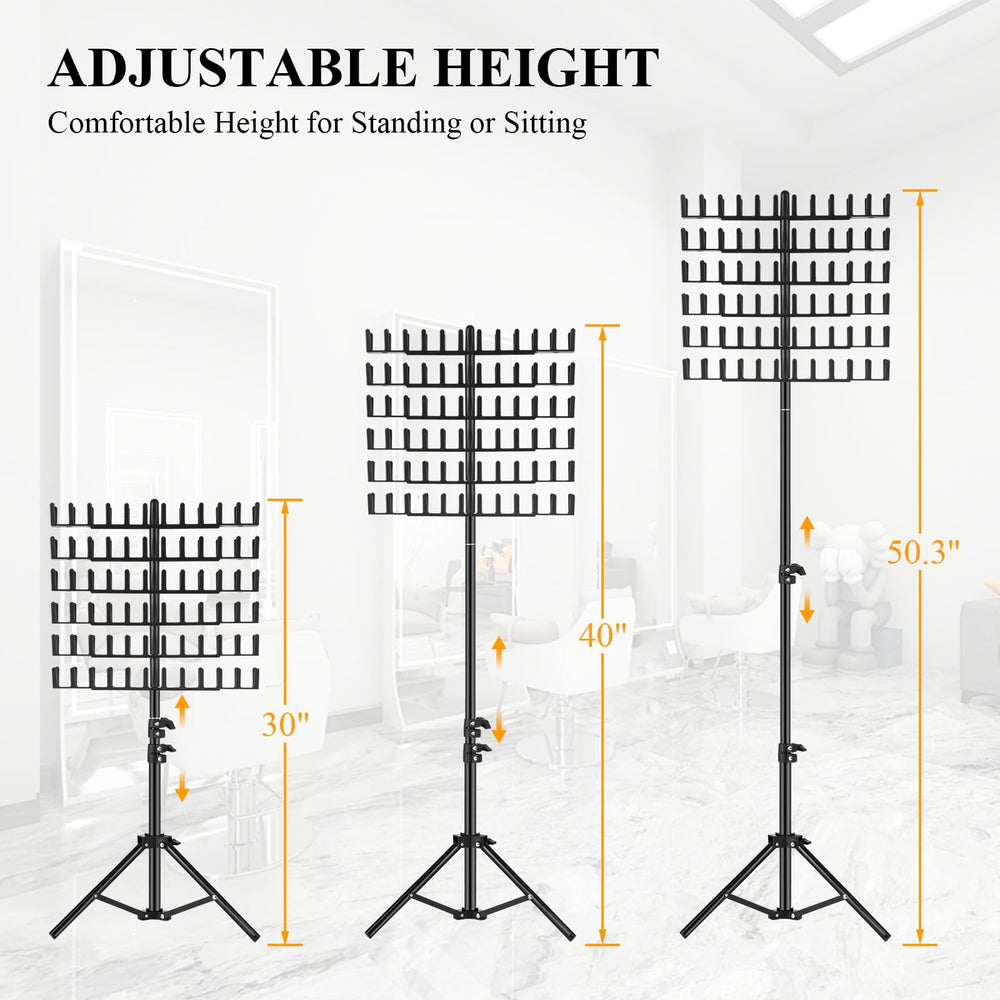 JANMPASK detachable racks enable quick reconfiguration for different hair types.