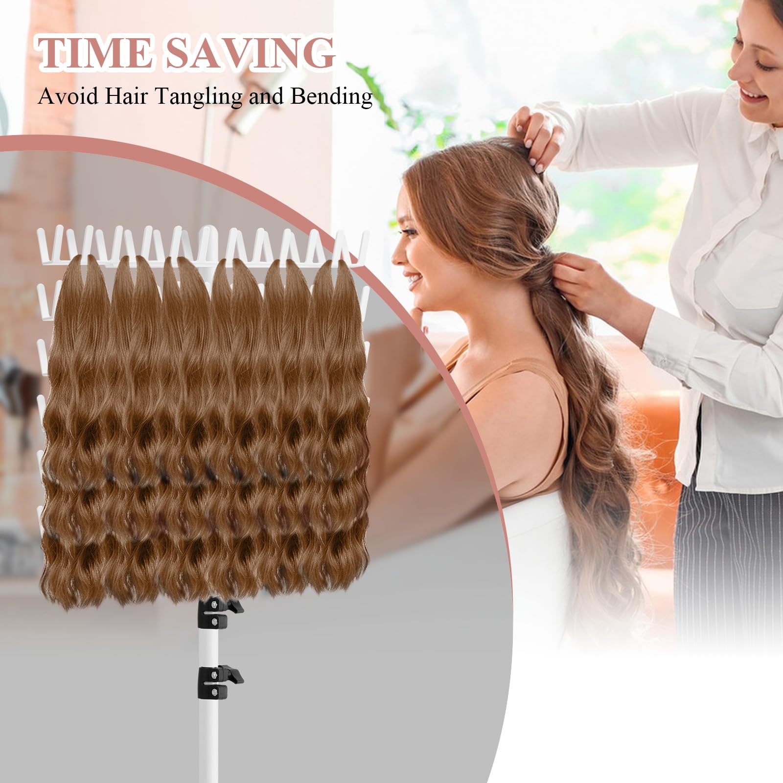 JANMPASK included combs and clips support quick styling and organization