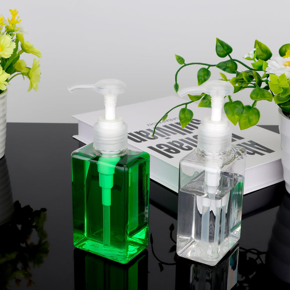 Jansburg transparent bottle with clear body for monitoring contents.